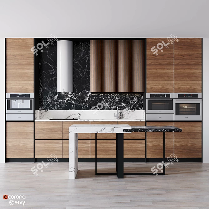  Modern Kitchen Design Vol08 3D model image 1