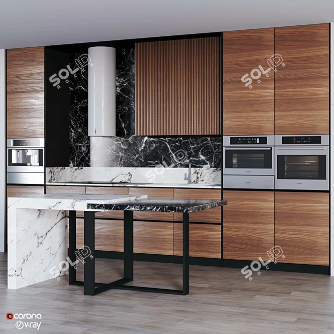  Modern Kitchen Design Vol08 3D model image 2