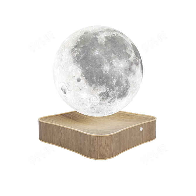  Lunar Glow: Authentic Moon Lamp 3D model image 7