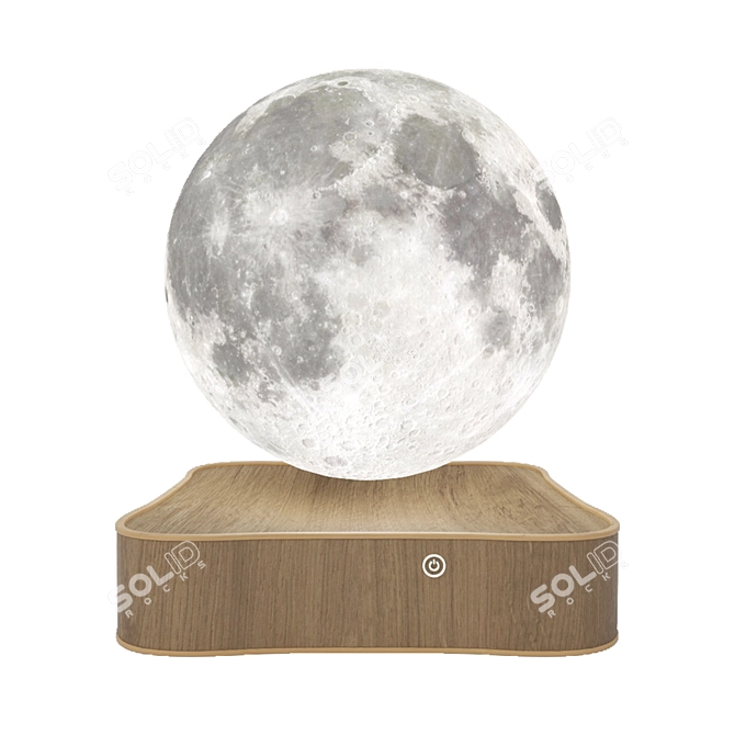  Lunar Glow: Authentic Moon Lamp 3D model image 11