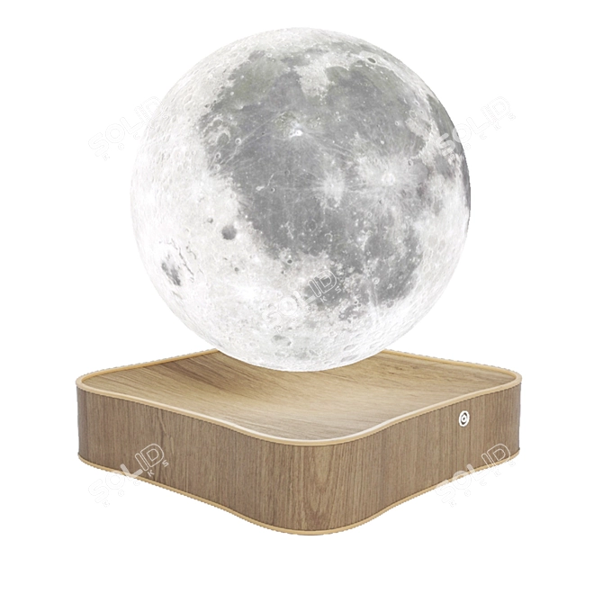  Lunar Glow: Authentic Moon Lamp 3D model image 12