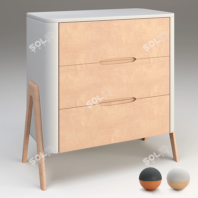 TORSTEN KOMOD Chest of Drawers 3D model image 4