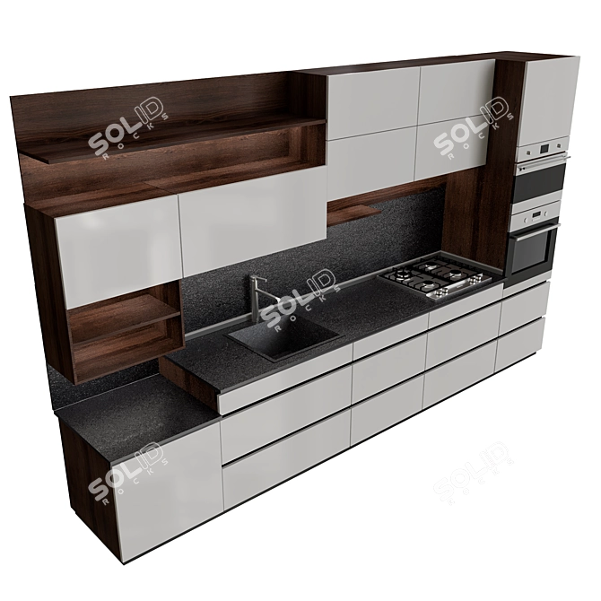 2015 Kitchen: Modern, Versatile, High-Quality 3D model image 2