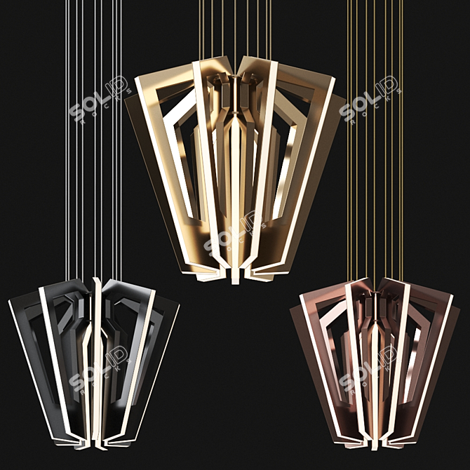 Title: Elegant Salla Pendant Lamp 3D model image 2