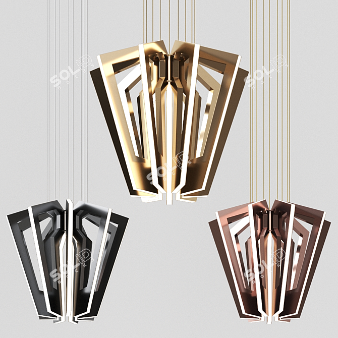 Title: Elegant Salla Pendant Lamp 3D model image 3