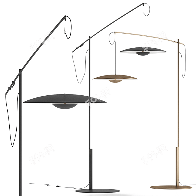 Stylish Ginger XL Floor Lamp 3D model image 1