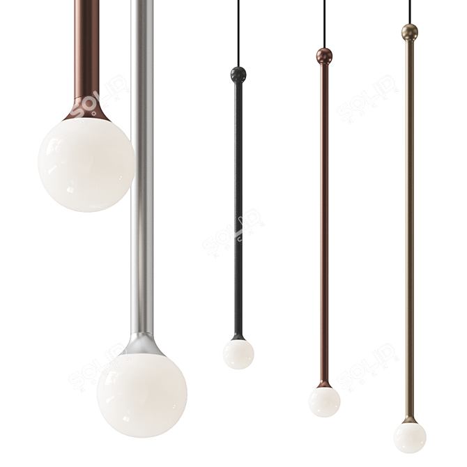 STORM Pendant Lamp: Contemporary Elegance by Penta 3D model image 1