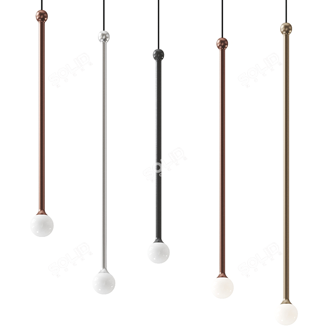 STORM Pendant Lamp: Contemporary Elegance by Penta 3D model image 2