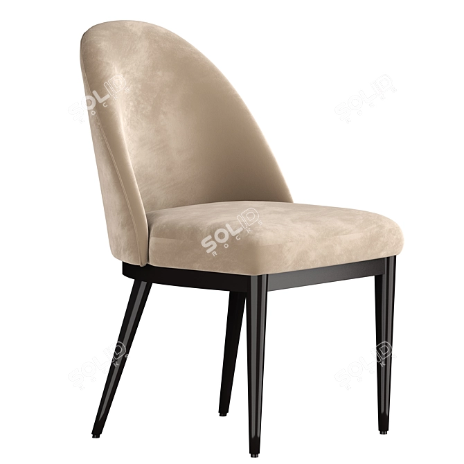 Navy Ana Dining Chair 3D model image 1