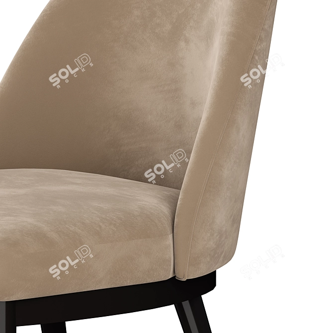 Navy Ana Dining Chair 3D model image 4