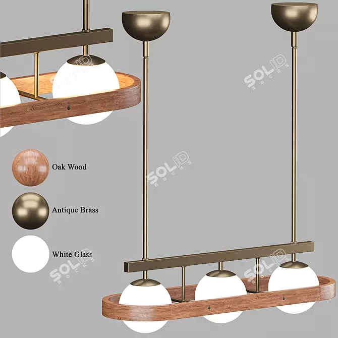 Soho Home Aubrey Chandelier: Elegant Illumination for Modern Spaces 3D model image 1