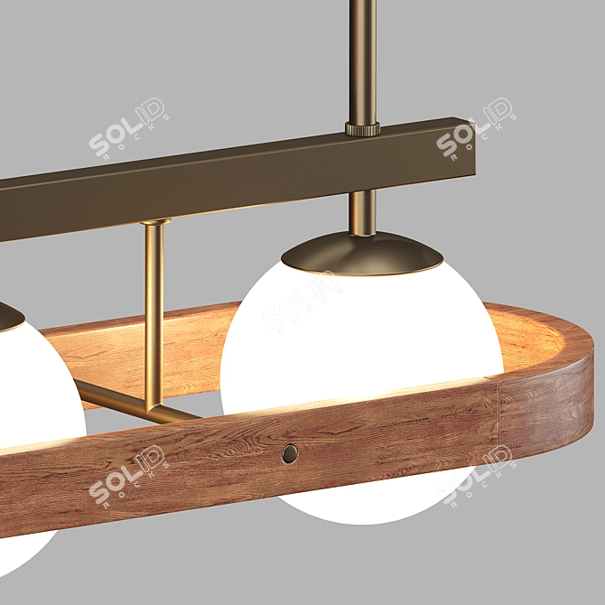 Soho Home Aubrey Chandelier: Elegant Illumination for Modern Spaces 3D model image 3