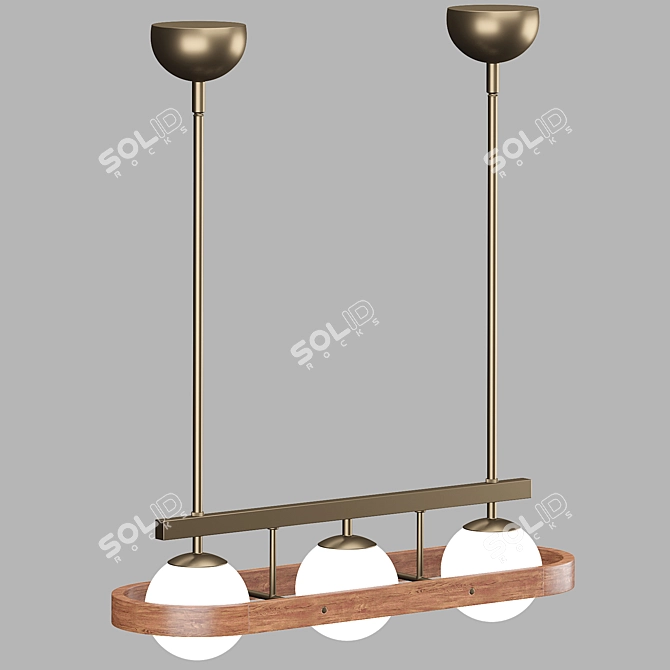 Soho Home Aubrey Chandelier: Elegant Illumination for Modern Spaces 3D model image 6