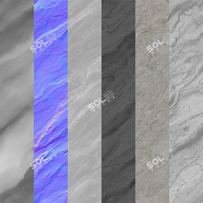 Title: Seamless Rock Cliff Wall Texture 3D model image 3