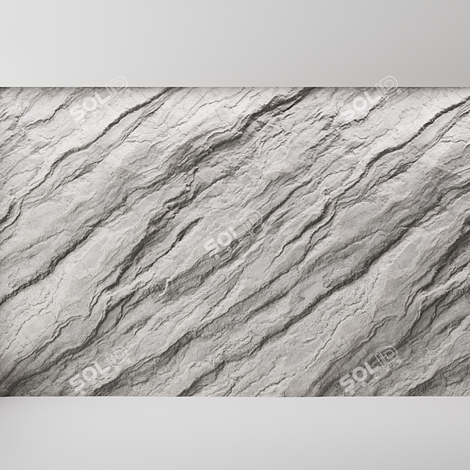 Title: Seamless Rock Cliff Wall Texture 3D model image 6