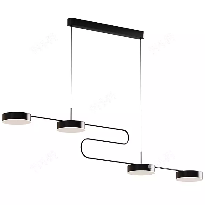 Modern Pendant Lights - Elegant Illumination 3D model image 4