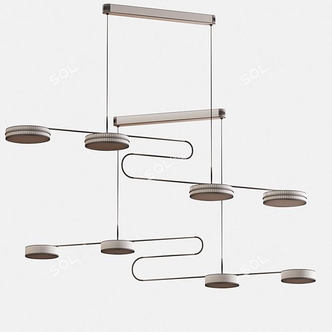 Modern Pendant Lights - Elegant Illumination 3D model image 5