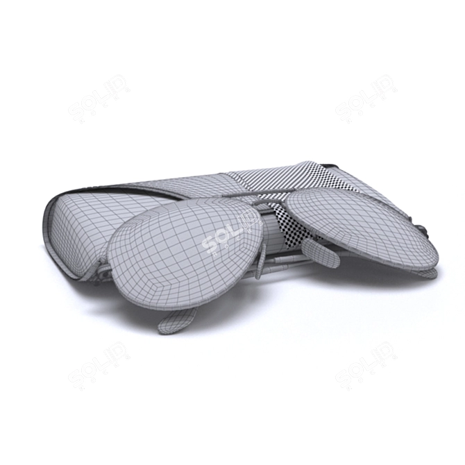 Iconic Ray-Ban Aviator Gradient Sunglasses 3D model image 13