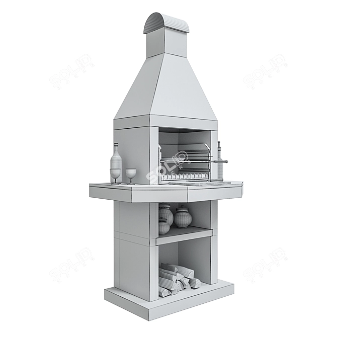 Stimlex Crasia BLF BBQ: Premium Quality, Stylish Design 3D model image 4