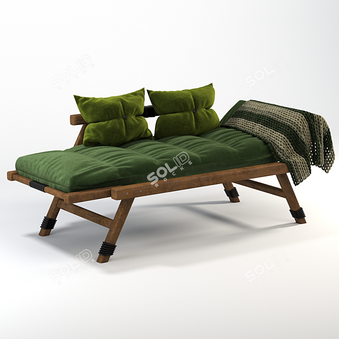 Elegant Allegro Sofa: Stylish & Comfortable 3D model image 2