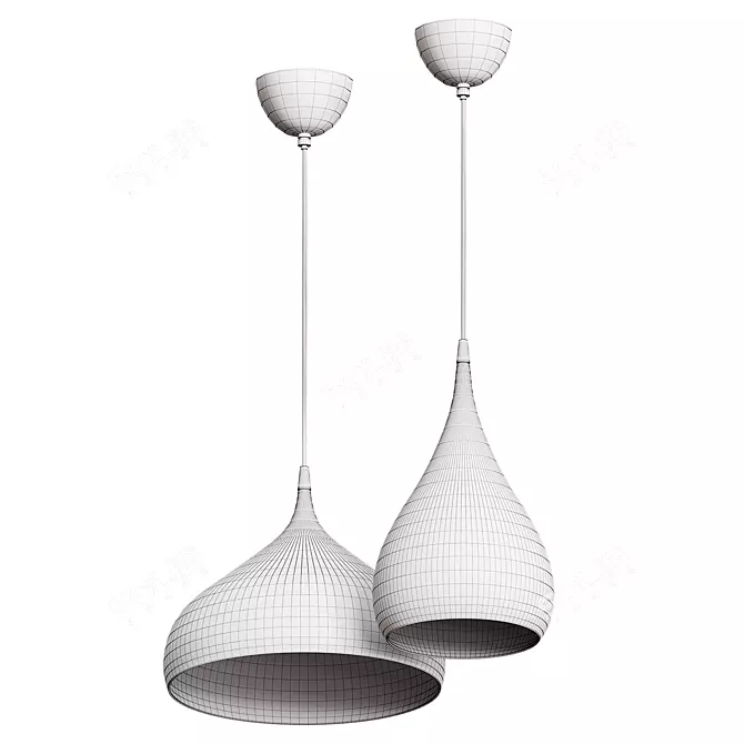 Innovative Spinning Pendant Lamp 3D model image 4