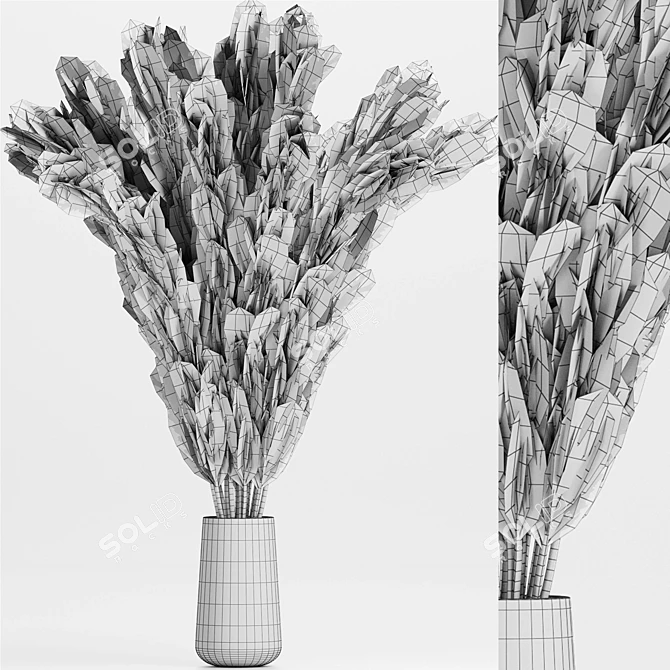 Rustic Wheat Bouquet 3D model image 6