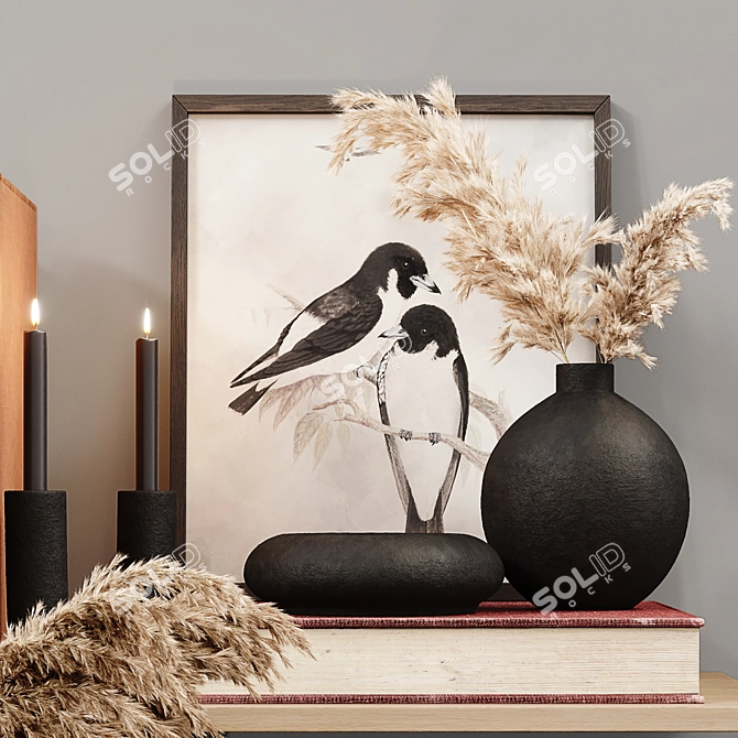 Elegant Decor Set: Detailed, High Quality 3D model image 6