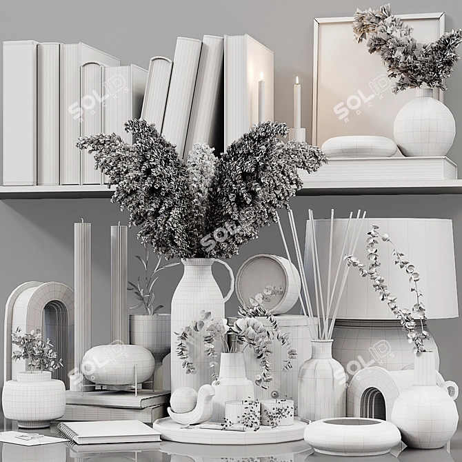 Elegant Decor Set: Detailed, High Quality 3D model image 7