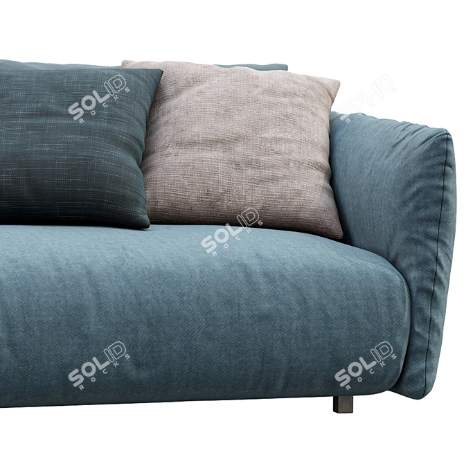 Contemporary Meridiani Scott Sofa 3D model image 7