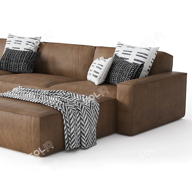 RH COMO MODULAR - Stylish and Versatile Seating 3D model image 2