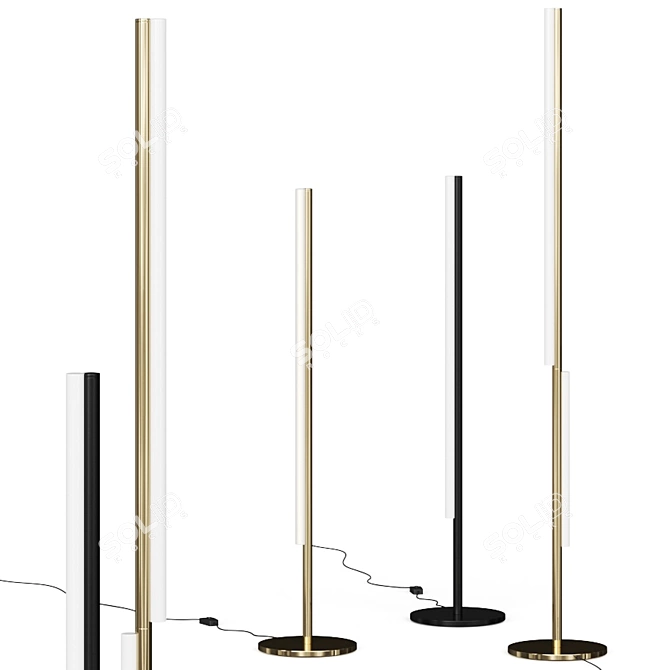 Contemporary One Sequence Floor Lamp 3D model image 1