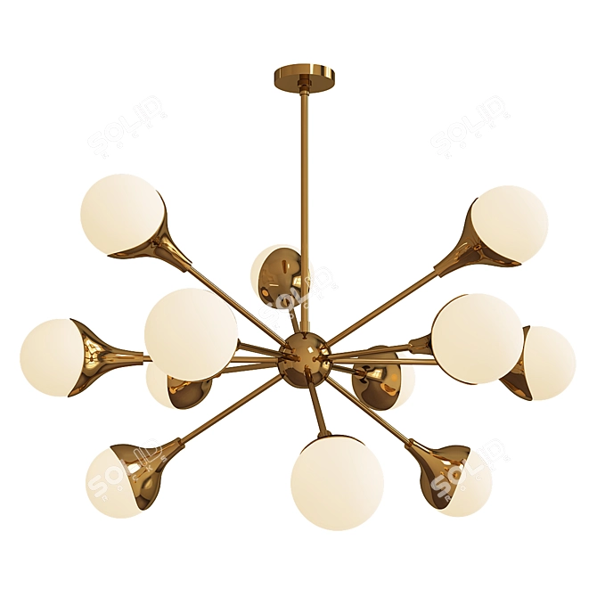 Elegant Augustus Chandelier 3D model image 1