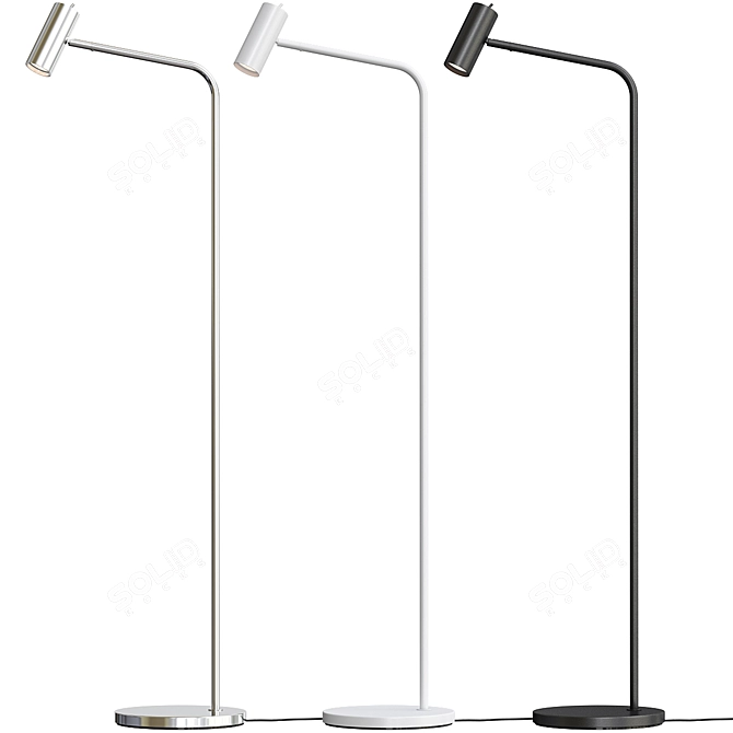 Modern Nickel Virrmo Lamp: A Stylish Addition to Your Space 3D model image 1