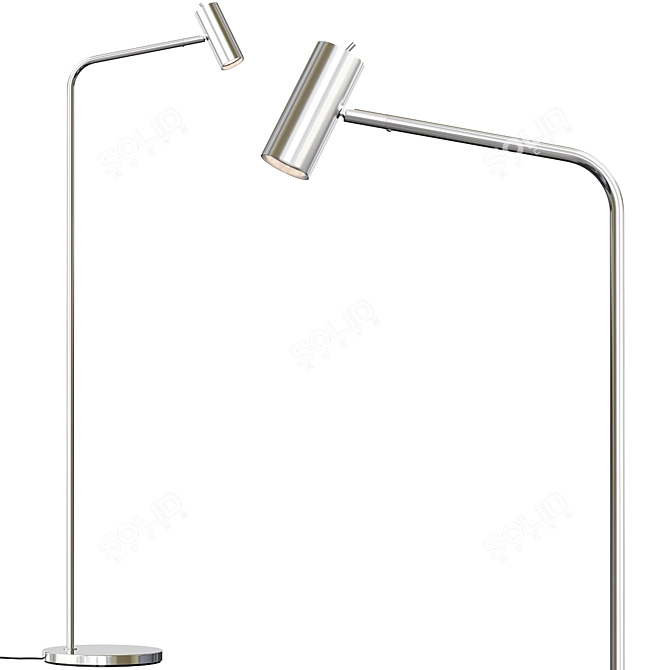 Modern Nickel Virrmo Lamp: A Stylish Addition to Your Space 3D model image 2