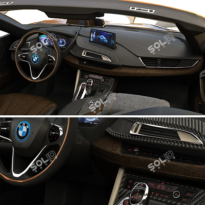 Luxury Speed: BMW i8 Roadster 3D model image 3