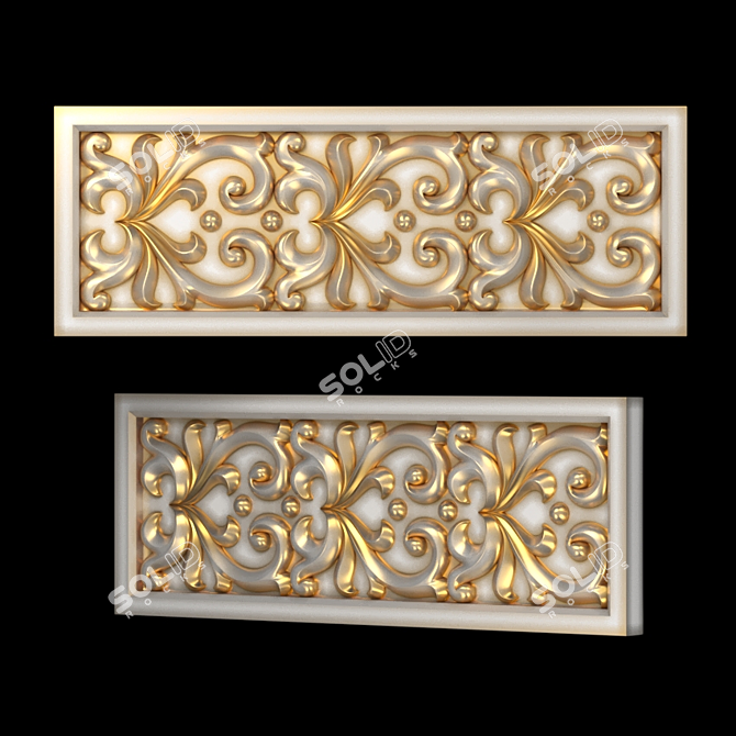 Versatile CNC-Cut Decor Panel 3D model image 1