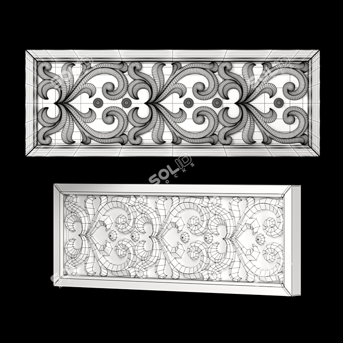 Versatile CNC-Cut Decor Panel 3D model image 2