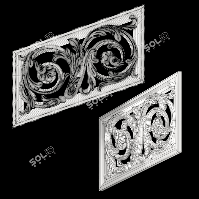 2021 Decorative Perila: Perfect for CNC Cutting 3D model image 2