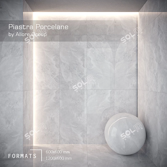 Piastra Pearl Glossy Floor Tile 3D model image 1