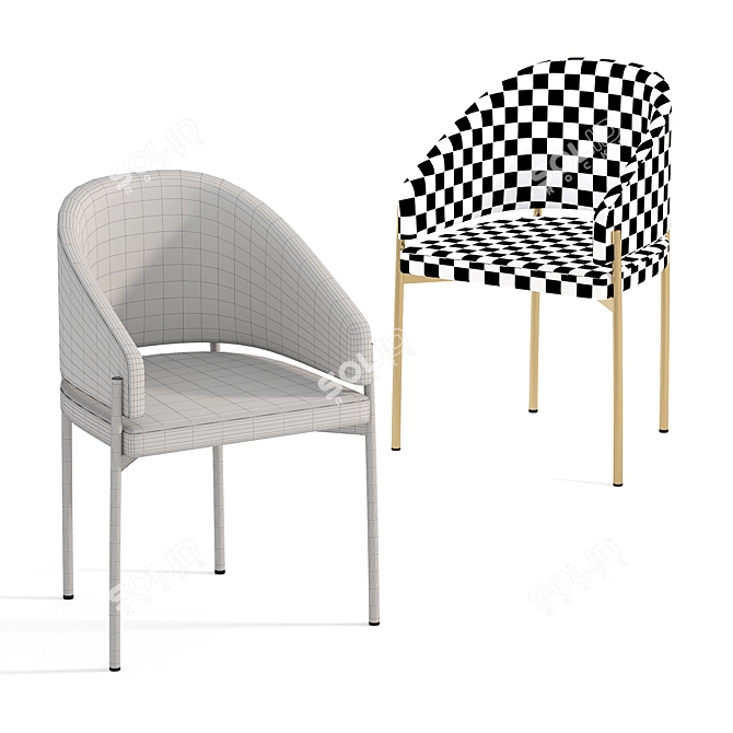 Modern IRVING Chair: Stylish and Comfortable 3D model image 5