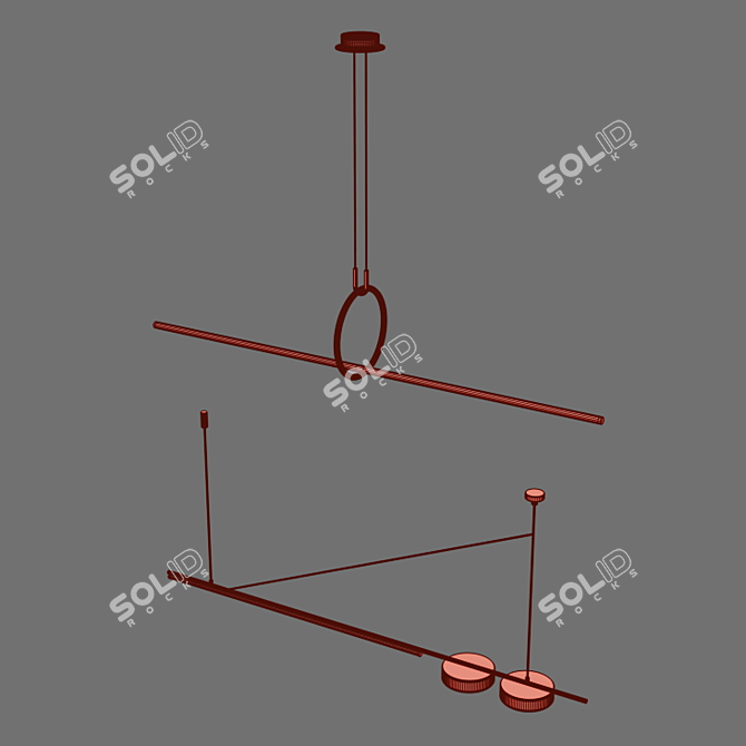 Illuminare LED Chandelier 3D model image 2