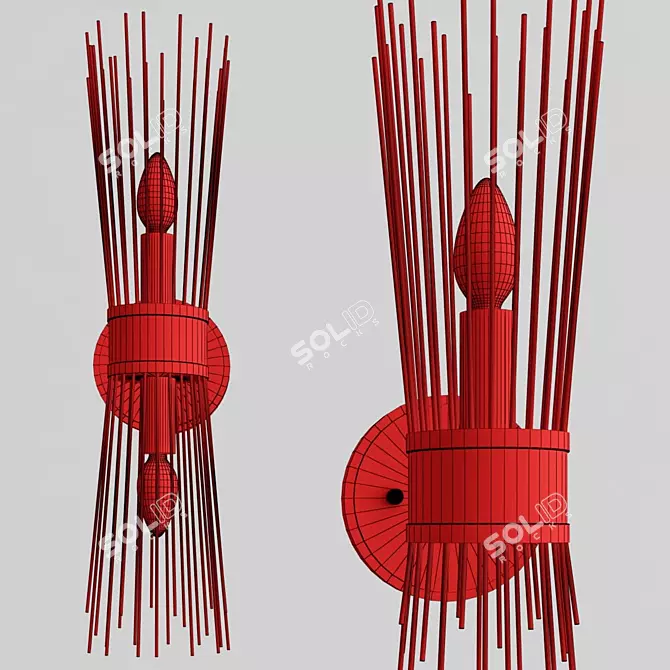 Modern Vertical Sconce: SOLER 3D model image 5