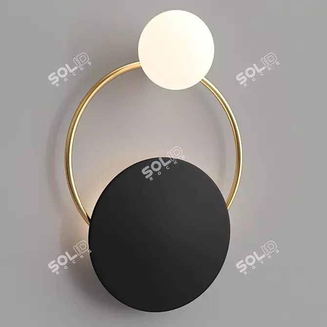 Elegant EDWIN Sconce: Illuminate Your Space 3D model image 1