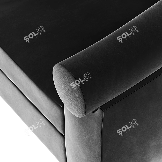 Elegant Valletta Armchair 3D model image 3