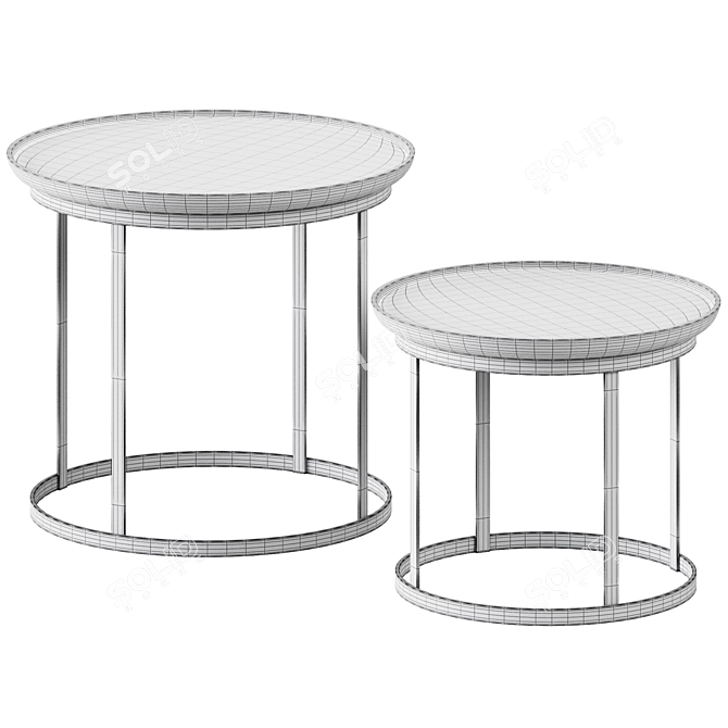 Elegant Coffee Table Set: Kerry 3D model image 2