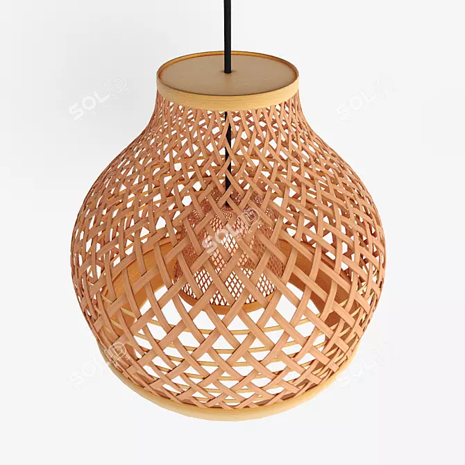 Misterhult Bamboo Pendant Lamp 3D model image 2