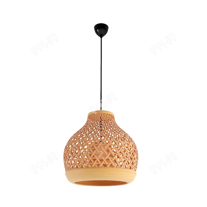 Misterhult Bamboo Pendant Lamp 3D model image 5