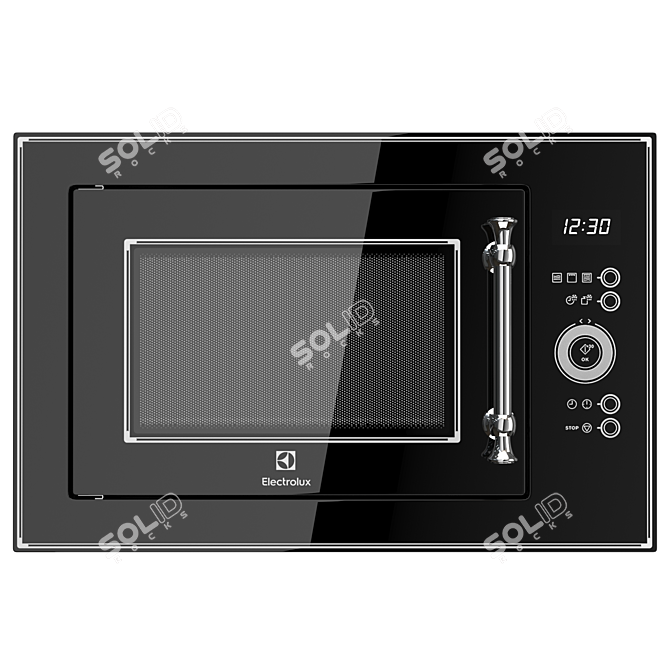 Sleek and Efficient Electrolux  Microwave 3D model image 2