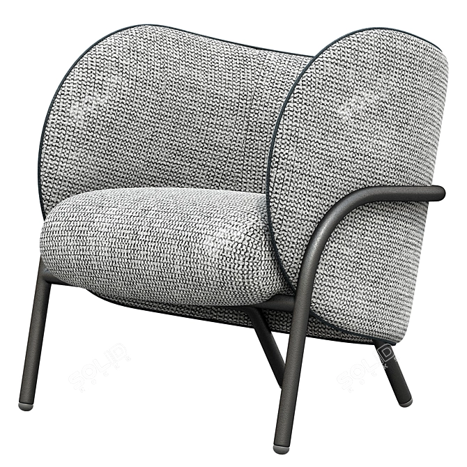 Elegant Royce Armchair - Modern Design 3D model image 3