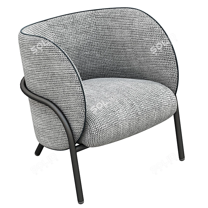 Elegant Royce Armchair - Modern Design 3D model image 6